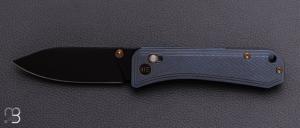   Couteau " Bougie Banter WE24009-1 " WE KNIFE - Blue Titanium et CPM S45VN