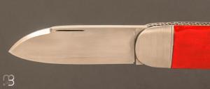  Couteau " Bouledogue " custom de Maxime Rossignol - La Forge de Max - Emaille et lame en RWL34