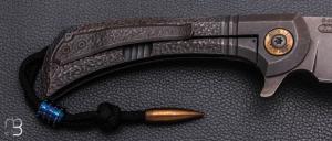   Couteau " Bullet  " pliant de Gudy van Poppel - Titane et Böhler N690