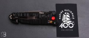 Couteau pliant C.A.C. " MN400 Forces Sous-Marine " Marine Nationale - PA6 FV noir