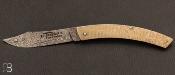Couteau de poche le Thiers Mokumé-Gane et Damas par Cognet
