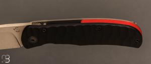   Couteau " Citizen full custom" par Sacha Thiel - G10 noir texturé et RWL34