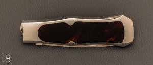  Couteau   "   Coke Bottle " custom pliant cran d’arrêt à pompe par Steve Hoel