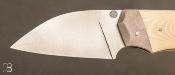 Couteau "DIX.Z Prototype" par Louis Blanchet Kapnist  Micarta et N690