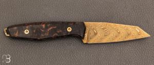  Couteau  "  Daily Knives AK1 Gold Damast "  Böker - 122511DAM