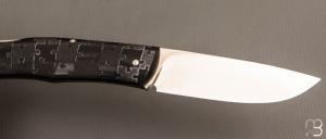 Couteau " Drop " custom lock-back par Raphaël Durand - G10 et RWL34