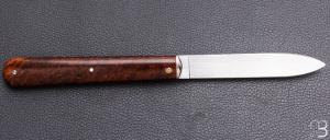   Couteau " Effilé"  par Adrien Vautrin - Micarta Vintage et 14c28n