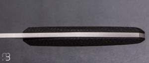    Couteau " Fixe custom " par Samuel Jugieau - Fibre de carbone et lame en 14C28n