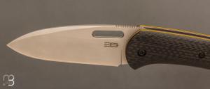  Couteau " Fox " liner-lock custom par Emmanuel Lebrun - Fibre de carbone et RWL34 