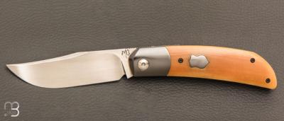    Couteau " Foxy " custom par Maxime Belzunce - Micarta et RWL34