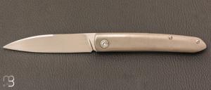  Couteau  "  Frame-Lock custom " par Grégory Picard - Titane et S45VN