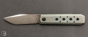   Couteau " Frame-lock " custom par Romain Lopez - Titane et RWL34