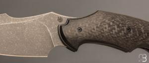   Couteau "Front-flipper custom " par Fabrice Delbart - Fibre de carbone et RWL34