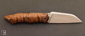 Couteau  " Front-flipper custom " Akasia D'Indonésie Stabilisé et RWL34 de Berthelemy Gabriel - La Forge Agab