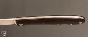  Couteau  " Genèse  " custom par Frédéric Collin - Noyer et lame en C130