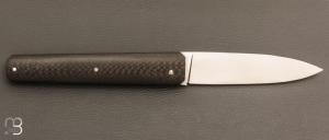   Couteau " Gentleman XL " custom par Franck Souville - Fibre de carbone