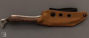 Couteau " Hades " par Opus Knives - N690 projections acides et bocotte