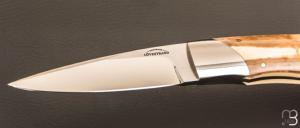 Couteau " Hunter " fixe par Schuyler Lovestrand - Ivoire de morse