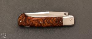    Couteau " Illicite " par Les Couteliers de Fontainebleau - Bois de fer et RWL-34