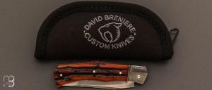 Couteau " Ipanema " custom par David Breniere - Jigged bone et lame U10A