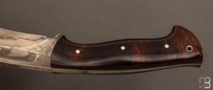    Couteau " Kukri " par Milan Mozolic - Bois de fer et W5