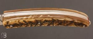 Couteau  "  L'Aurhalpin  "  par la coutellerie Dubesset - Croûte de bélier et XC75