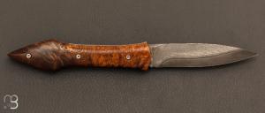  Couteau " L'Oegopsyde " fait main par Laraud Blade  - Bois de fer et VG10 Suminagashi