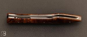  Couteau " L'Oegopsyde " fait main par Laraud Blade  - Bois de fer et VG10 Suminagashi