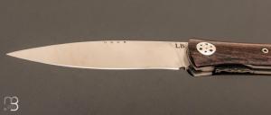  Couteau  "  L'Oegopsyde " fait main par Laraud Blade  - Grenadille et 14C28