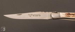   Couteau Laguiole Aubrac 13CM Bois de cerf et lame en acier inoxydable