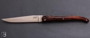 Couteau  " Laguiole 13 cm " fait main par Jérôme Latreille - Ironwood et 14c28N