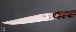  Couteau  " Laguiole 13 cm " fait main par Jérôme Latreille - Ironwood et 14c28N
