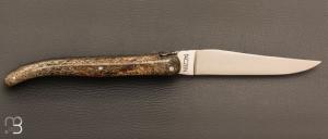   Couteau " Laguiole " custom de David Dauvillaire - Os de mammouth