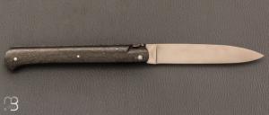 Couteau " Laguiole droit " 13 cm par Laguiole en Aubrac  - Fatcarbon spacecoral