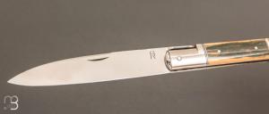  Couteau " Laguiole droit  " RWL34 et mammouth par Romain Alvarez