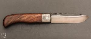   Couteau "Le Bugiste" noyer par Frédéric Maschio - Lame guillochée