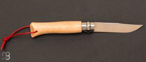 Couteau " Le Savoyard " N°08 par Opinel - Inox hêtre