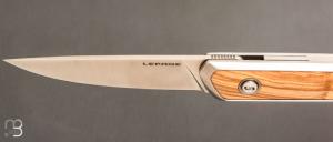 Couteau " Le Galeriste Titane LPO " button-lock par Lepage Knives - Olivier