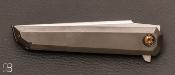Couteau " Light " pliant liner-lock par Thierry Chevron - Zirconium et RWL-34