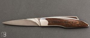    Couteau « Lock-Back » custom par Vincent Saja - Jasper Deschutes, Oregon et RWL34