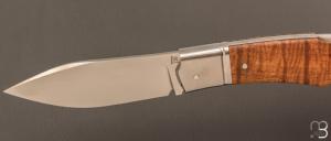    Couteau  " Lock-Back" custom par Rémi Lavialle - RWL34 et koa stabilisé
