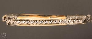  Couteau " Lockback " mammouth et damas par Kaj EMBRETSEN