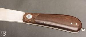    Couteau " London " pliant fait main par Bastien Toubhans - Atelier Beau Merle - Micarta et RWL34