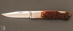 Couteau " MF custom " par Jess Horn - Jigged Bone et ATS-34