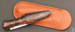  Couteau " Magna Pinna " fait main par Laraud Blade  - Bois de fer et 14C28