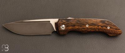    Couteau " Manhattan S-Lock "  par Olivier Lamy - Skua Coutellerie - Bois de fer et RWL34