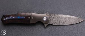    Couteau " Mayo Legacy " custom par Tashi Bharucha - Rag Micarta et lame en damas