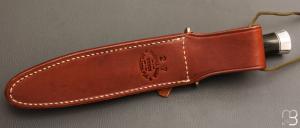    Couteau " Model 2 – 7"  Fighting Stiletto " par Randall - Micarta noir Commando shape