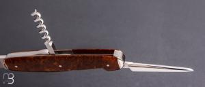  Couteau " Navette 4 pièces " de collection par Adrien Vautrin - Micarta