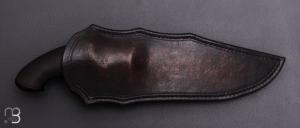    Couteau " Onca " de Samuel Lurquin - Bois de fer d'Arizona et lame damas